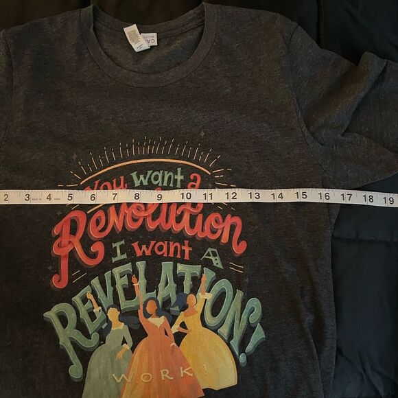 Women's Dark Gray Hamilton Graphic Short Sleeve Tee Size Small - Picture 6 of 6